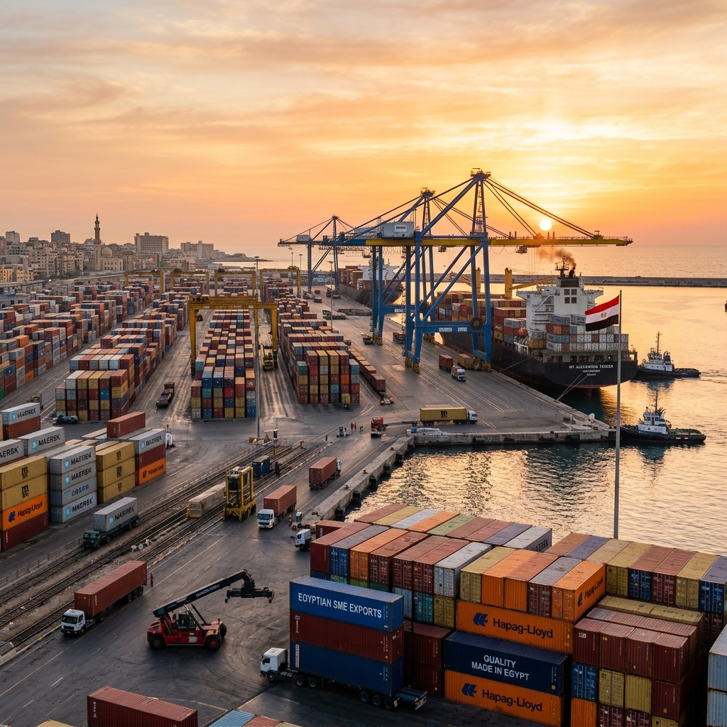 Alexandria Port Trade Scene